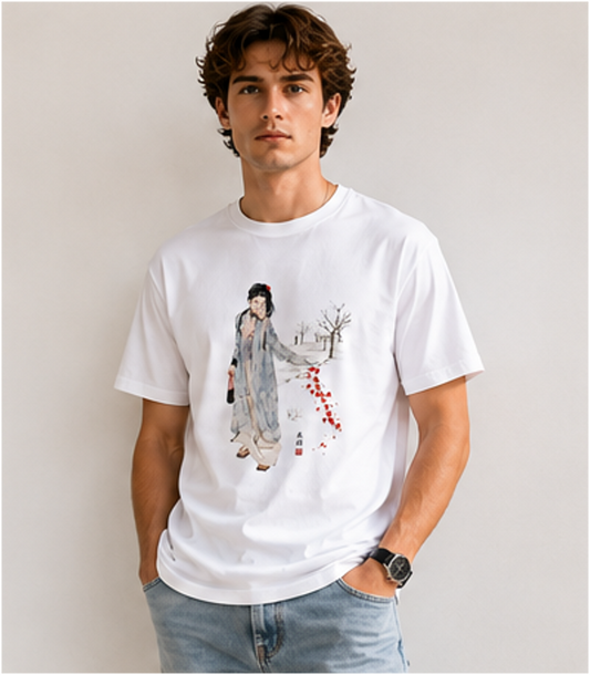 Elegant Eastern Beauty Graphic T-Shirt